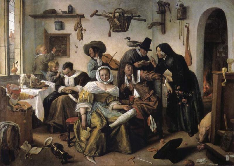 Jan Steen Topsy-turvy world